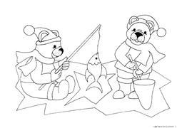 Animali da colorare orsetti