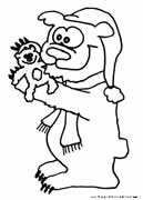 Animali da colorare orsetto