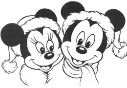 Disegni da colorare Topolino e Minnie