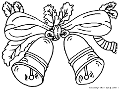 Disegni di Natale da colorare Campanelle